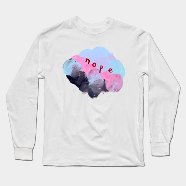 nope Long Sleeve T-Shirt by gummygunk